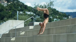 Fabio Guglielmini engaging in extreme sports